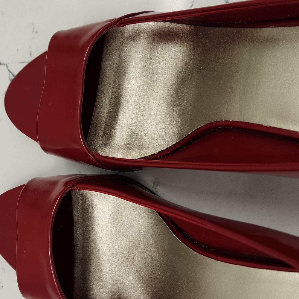 Apt. 9 Chic Red Open-Toe Heels ❤️ Just In Time For Vallentine's Day ❤️ - Picture 7 of 8